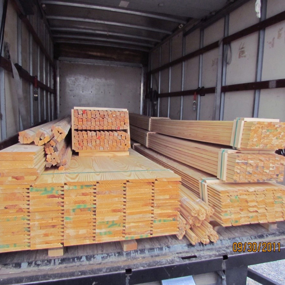 Rough Cut Treated Fence Boards, Heart Pine Floors